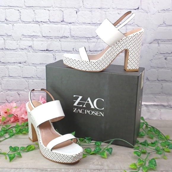 Zac Posen Virginia Leather Sandal NIB - Picture 1 of 10